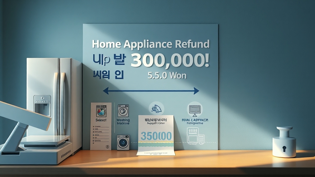 환급 금액 및 지급 방식 (realistic 스타일)