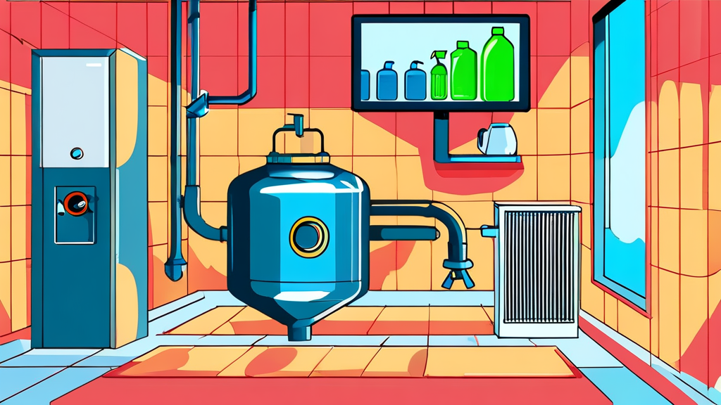 정수기 필터 교체 주기와 셀프 관리의 함정 (cartoon 스타일)