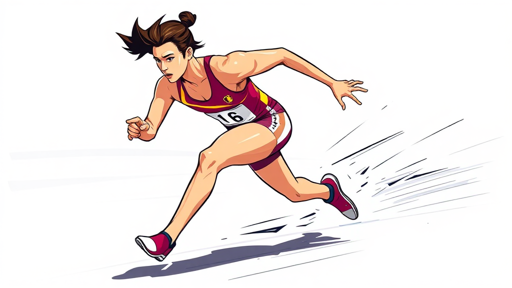 ‘람보르길리’ 김길리의 특별한 의미와 별명 (illustration 스타일)