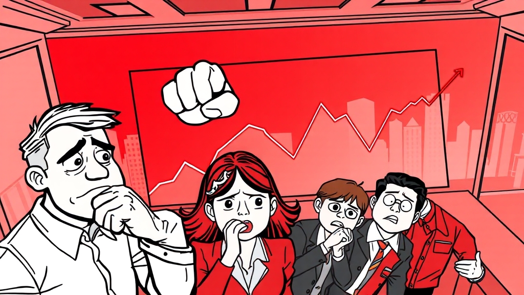 최근 증시 조정, 왜? 공매도 증가! (cartoon 스타일)