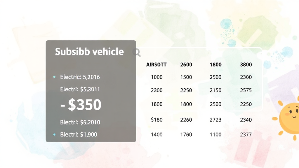 차종별 보조금 규모 (watercolor 스타일)