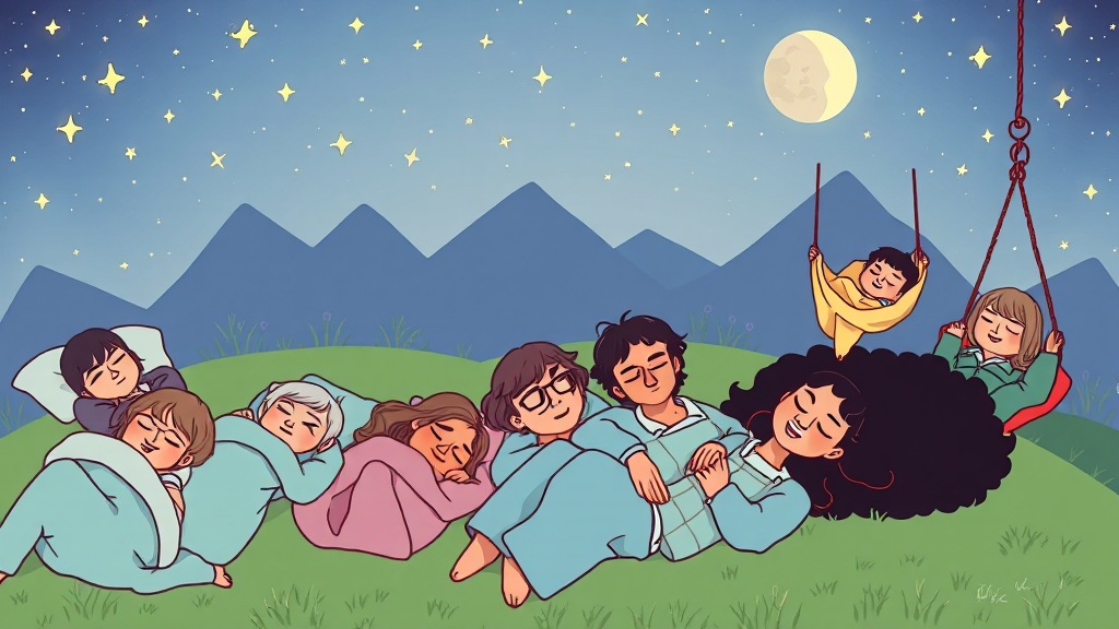 멜라토닌과 수면 질 개선 효과 (cartoon 스타일)