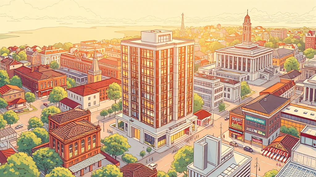 주변 인프라 정보 (illustration 스타일)