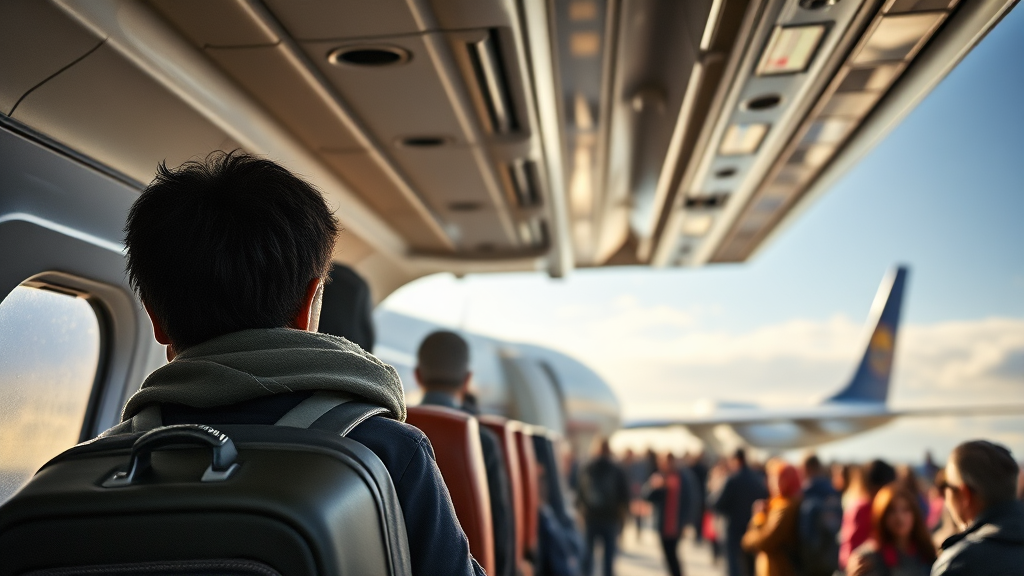 정부의 귀국 지원 및 전세기 투입 (realistic 스타일)