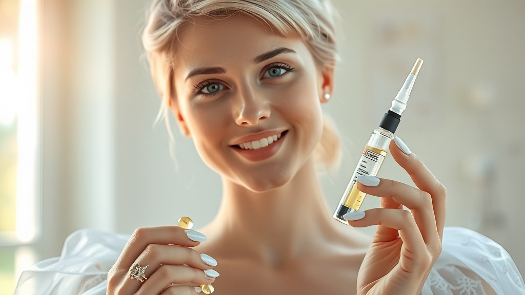 신데렐라 주사 부작용 및 주의사항 (realistic 스타일)