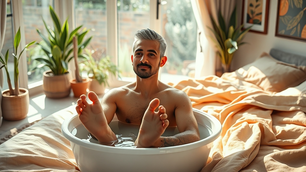 생활 습관 및 두피 관리법 (realistic 스타일)