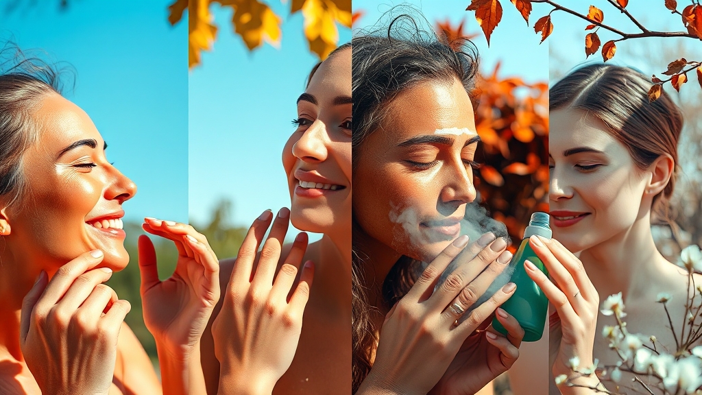 여름, 가을, 겨울, 봄 솔루션 (realistic 스타일)