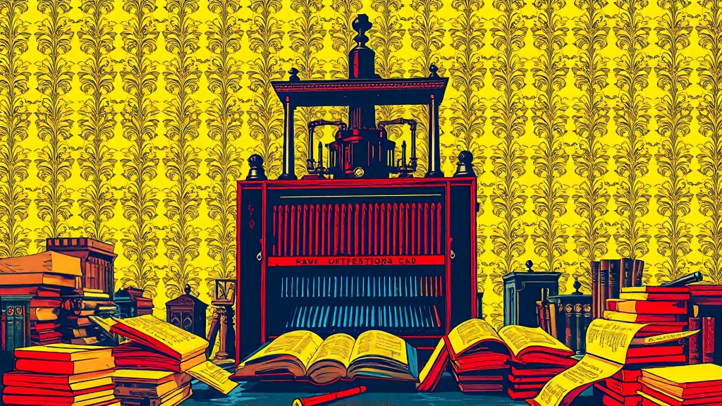 활판인쇄, 정보 전달 혁명 (popart 스타일)