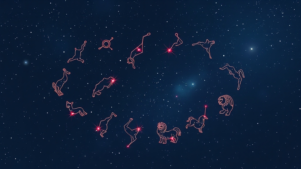 별자리 운세: 당신의 별자리는? (illustration 스타일)