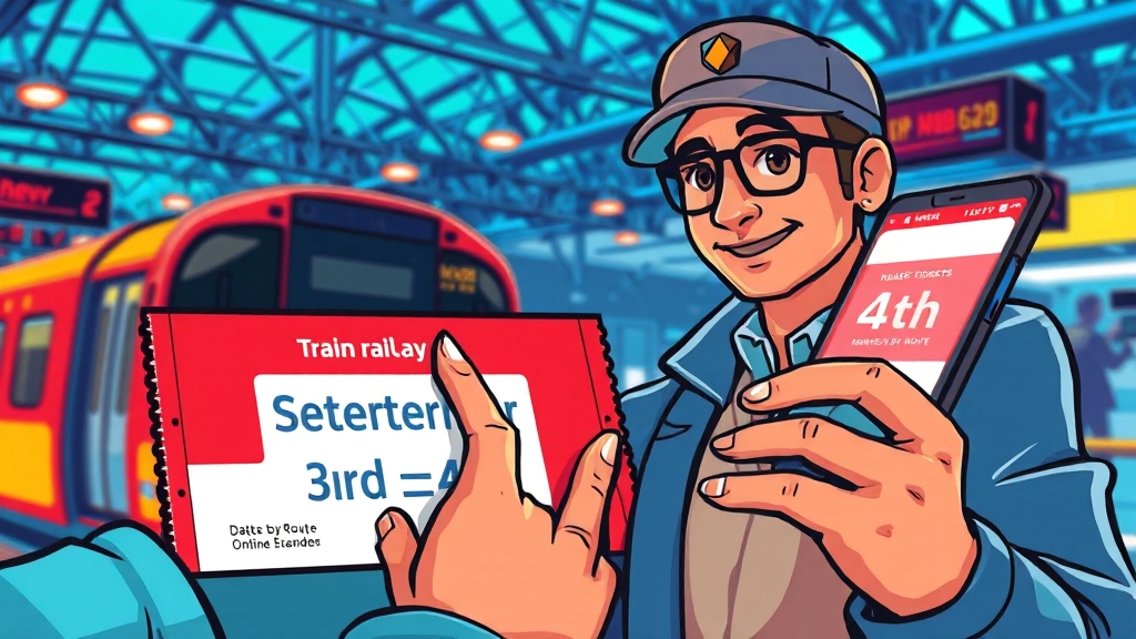 온라인 예매만 가능 (cartoon 스타일)