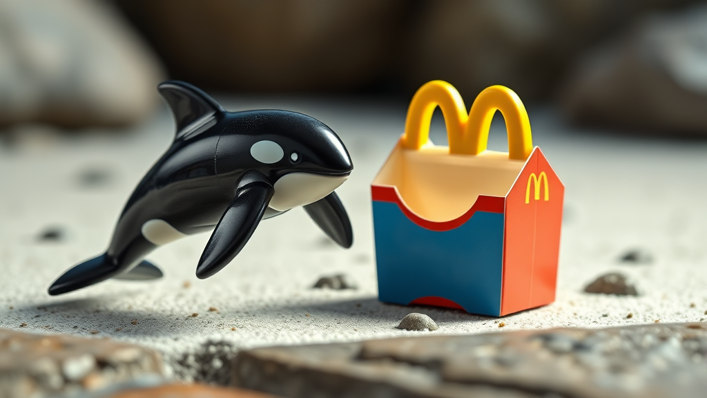 플레이모빌 범고래 장난감의 매력 (realistic 스타일)