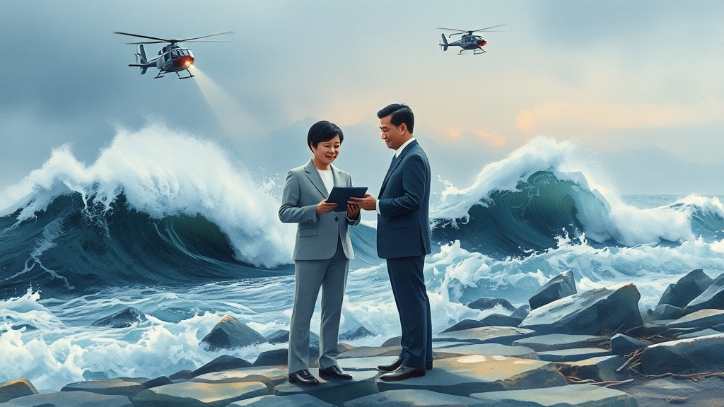 한일 재난 협력, 왜 중요할까? (watercolor 스타일)