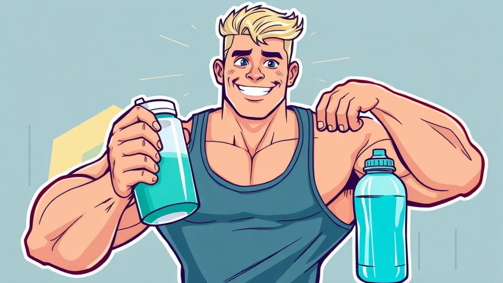 크레아틴 섭취 시기, 언제? (illustration 스타일)