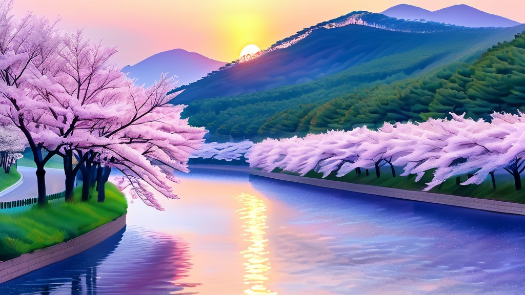 천안 벚꽃 여행, 완벽한 계획을 위한 꿀팁과 추천 코스 (watercolor 스타일)