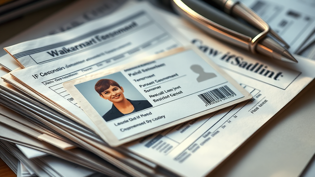 필요 서류, 꼼꼼하게 준비하세요! (realistic 스타일)