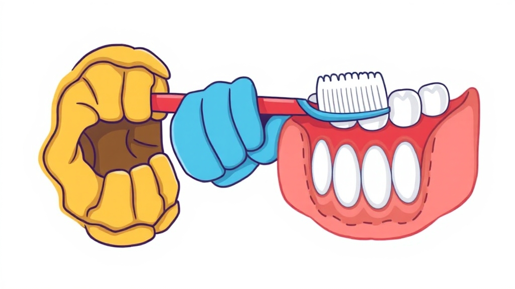 잇몸 퇴축의 주요 원인 (cartoon 스타일)