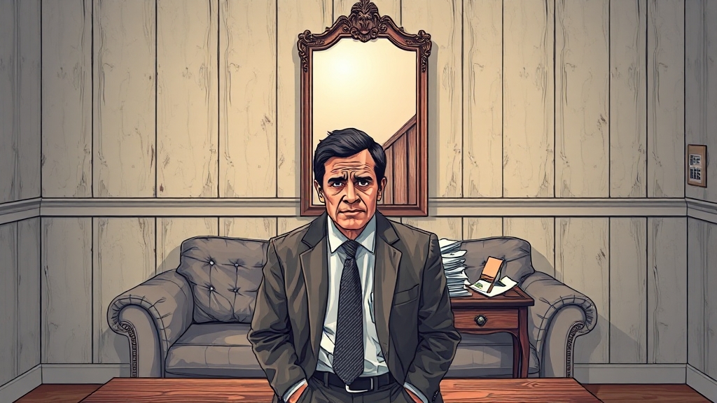 채무 불이행 시 위험과 대처 (illustration 스타일)