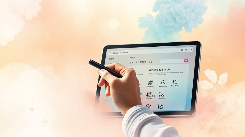 S펜 및 AI 기능 심층 분석 (watercolor 스타일)