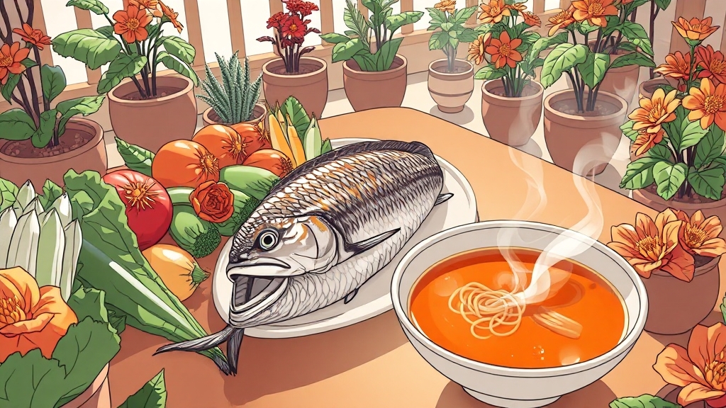 바다장어 맛있게 먹는 법 (illustration 스타일)