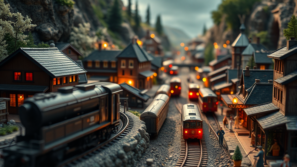 디오라마 장인 이야기 (realistic 스타일)