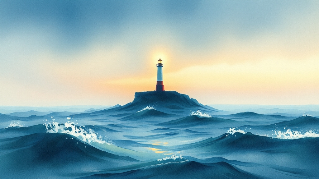 주가 전망은? (watercolor 스타일)