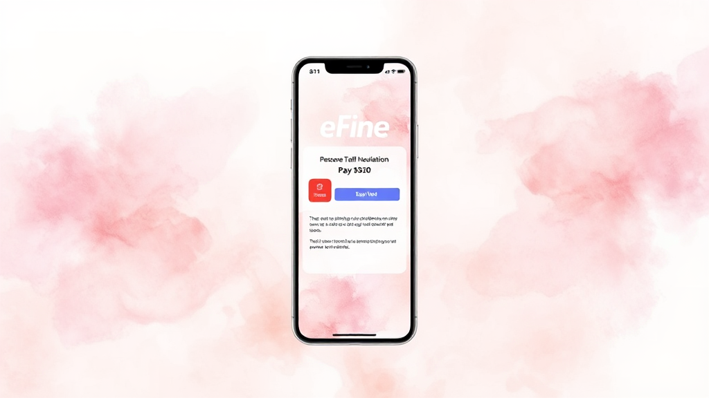 이파인(e-Fine) 활용법: 단속 여부 확인부터 납부까지 (watercolor 스타일)