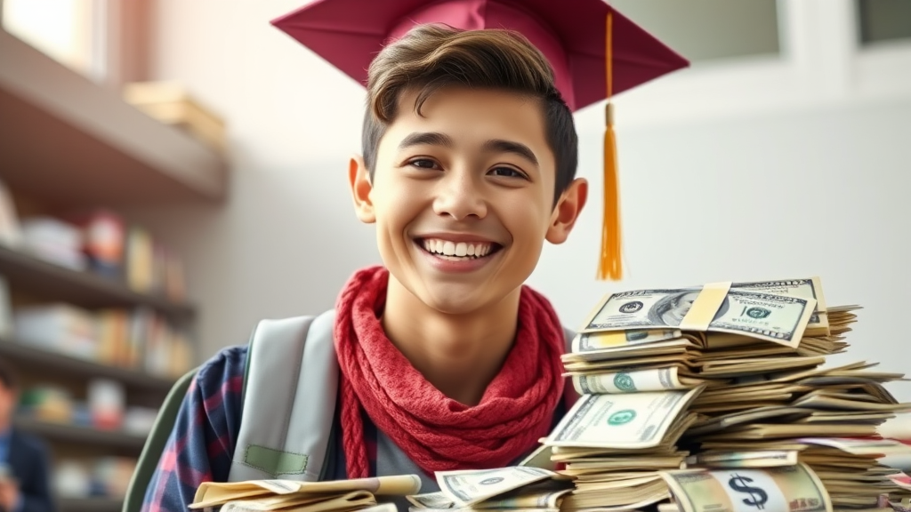 지원 금액 및 학자금 지원구간 (realistic 스타일)