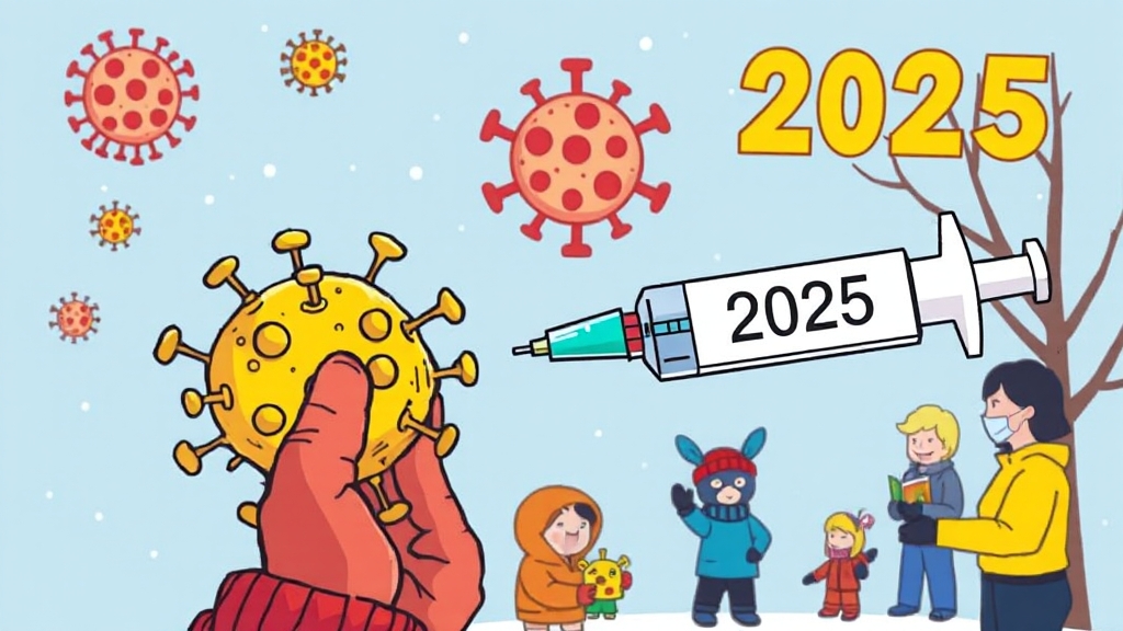 독감 예방접종 비용은? (cartoon 스타일)