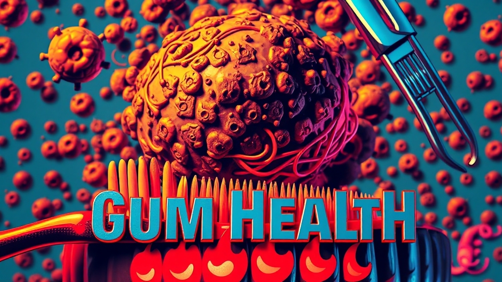 치은염 원인과 위험 요인 (popart 스타일)