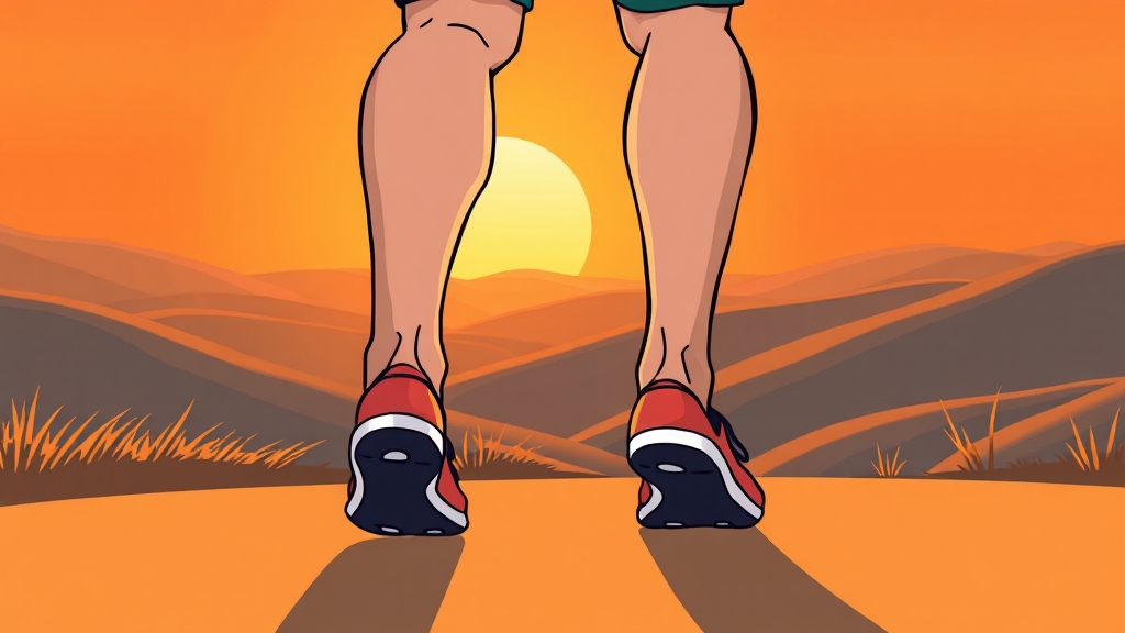 족저근막염, 완치를 응원합니다! (cartoon 스타일)
