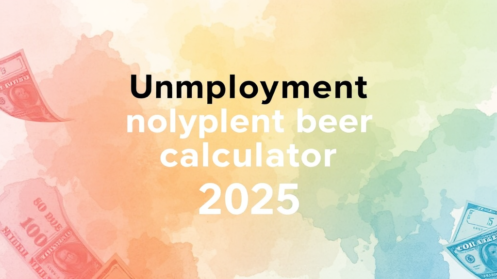 실업급여, 얼마나 받을 수 있을까? (watercolor 스타일)