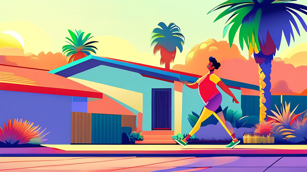 소음인 맞춤 운동으로 체중 감량 효과 높이기 (cartoon 스타일)