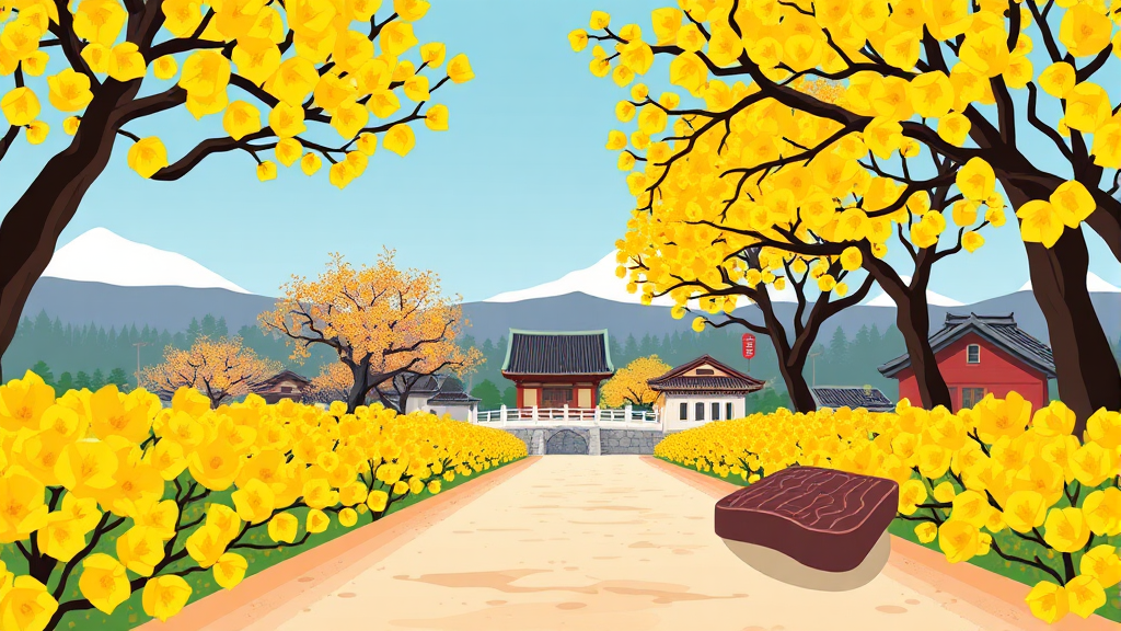 경기도 3월 추천 여행지: 축제와 함께하는 특별한 경험 (cartoon 스타일)