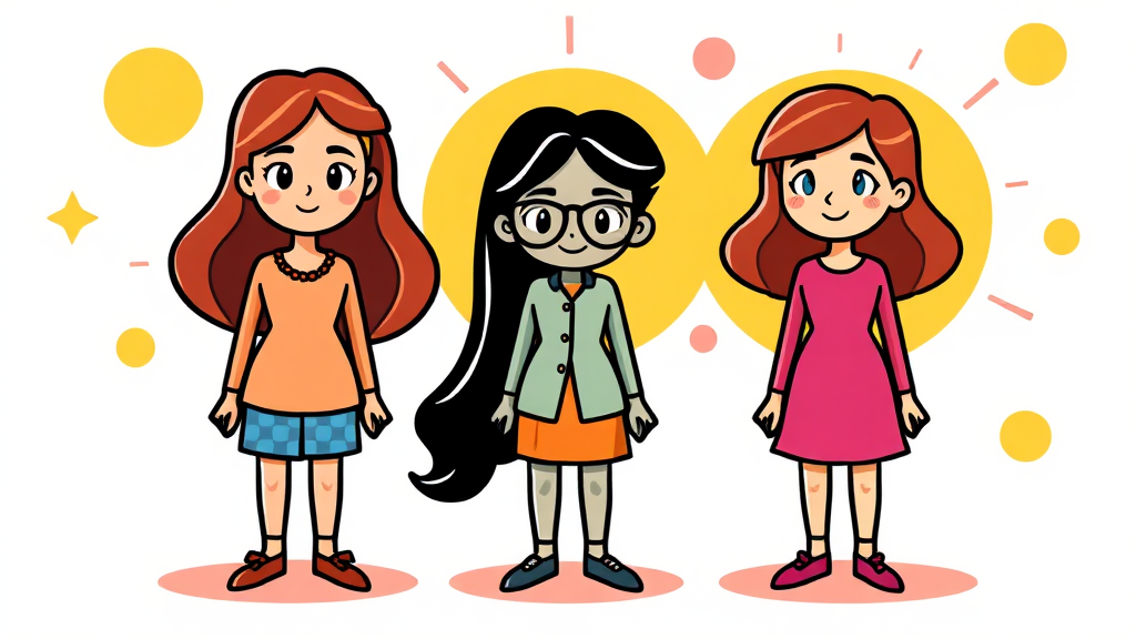 AI 차별 문제 (cartoon 스타일)