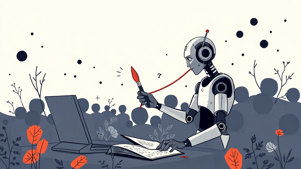 AI 콘텐츠 저작권 및 윤리적 문제 (illustration 스타일)