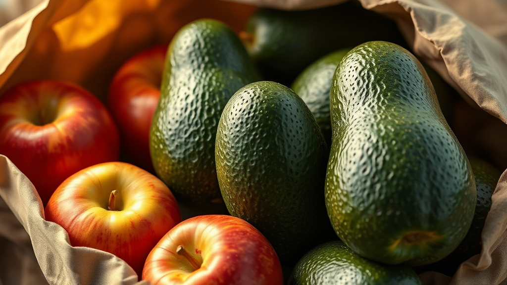 맛있는 아보카도, 보관부터 숙성까지 완벽 가이드 (realistic 스타일)