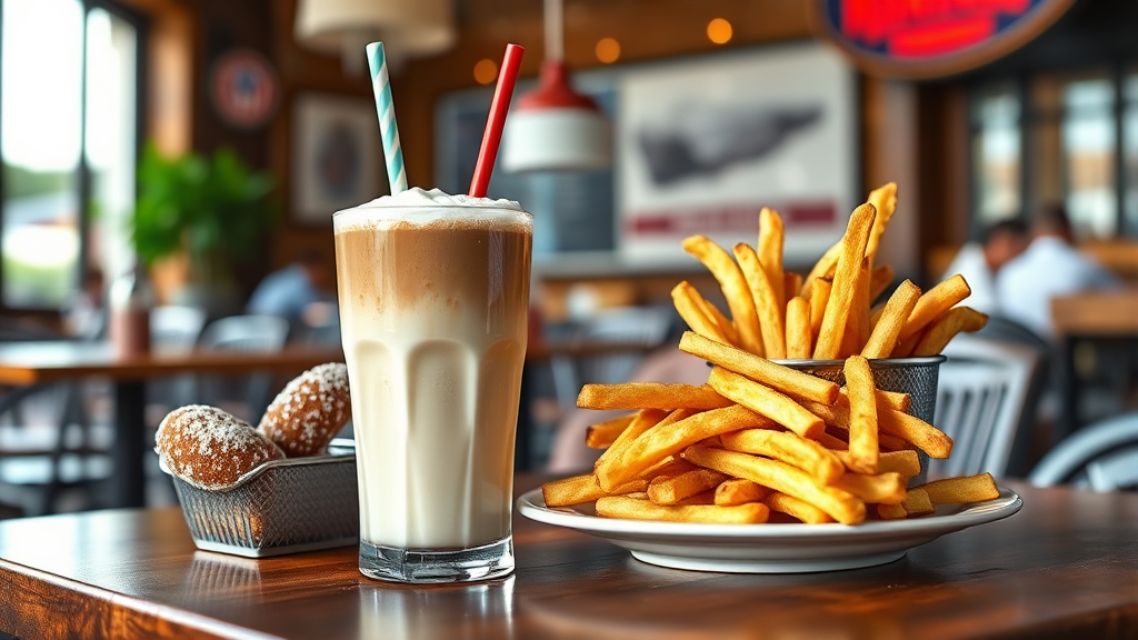 초코 츄러스 꿀조합 추천 (realistic 스타일)