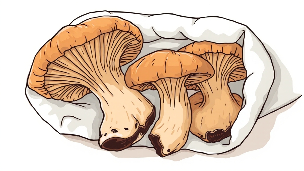 참송이버섯 고르는 법 & 보관법 (illustration 스타일)