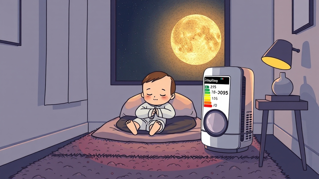 소음 및 에너지 효율 (cartoon 스타일)