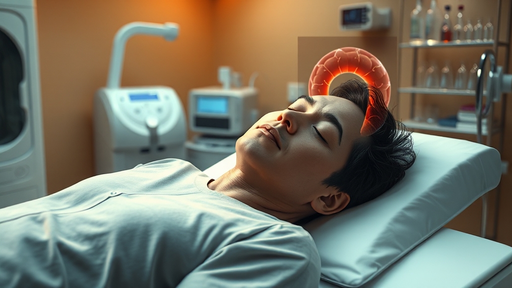 수면 vs 비수면 대장내시경 (realistic 스타일)