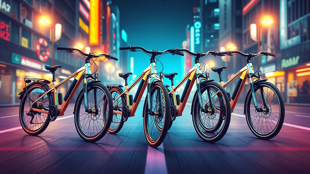 가격대별 전기자전거 추천 (illustration 스타일)