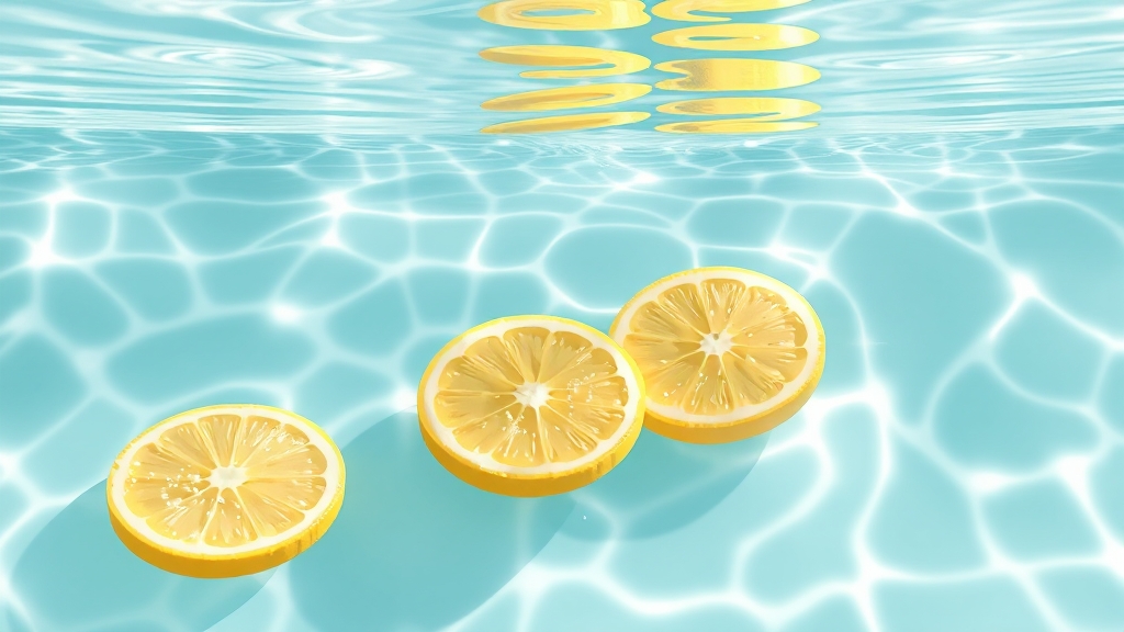 레몬수 마시는 시간 & 용량 (illustration 스타일)