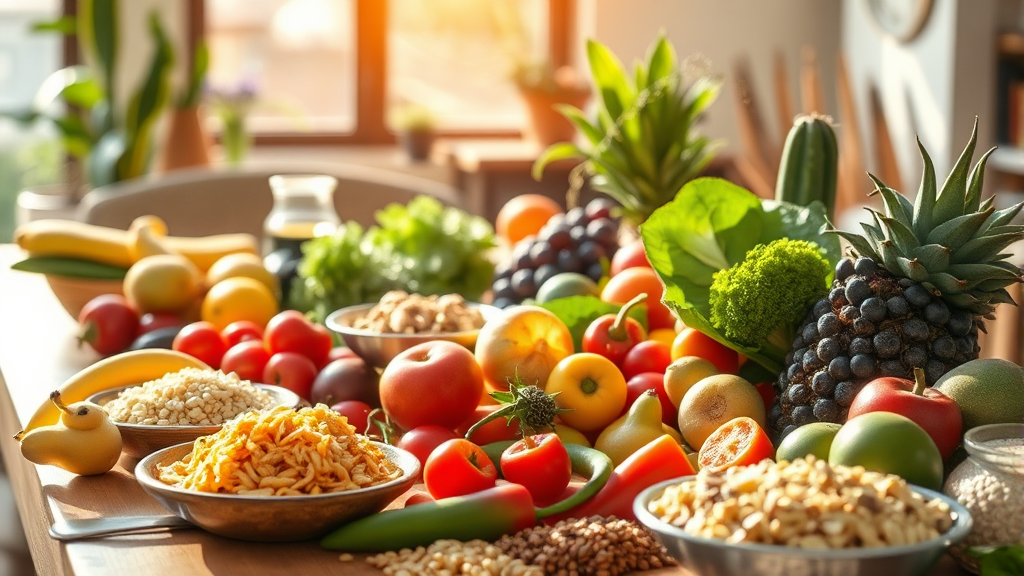 균형 잡힌 식사, 잊지 마세요! (realistic 스타일)