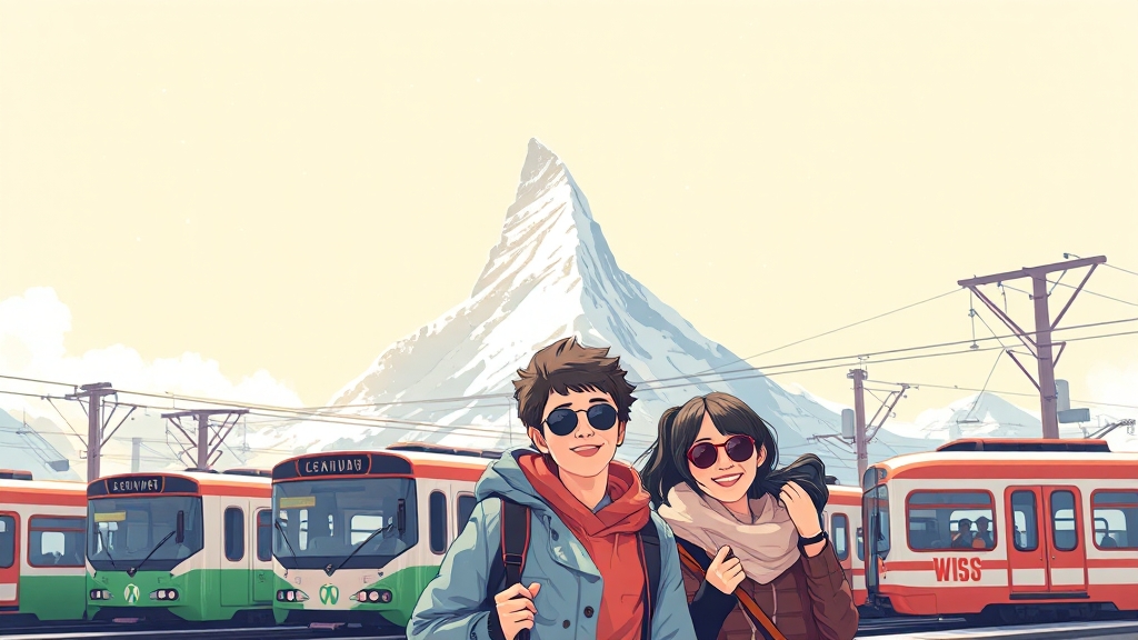 스위스 여행 꿀팁 대방출 (illustration 스타일)