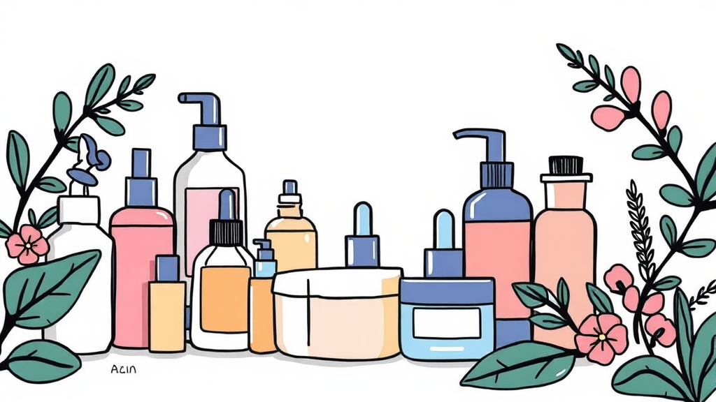 나에게 맞는 여드름 화장품 선택 가이드 (illustration 스타일)