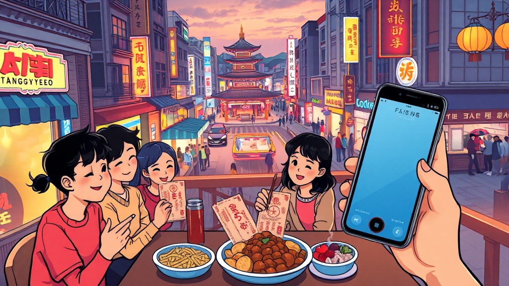 민생회복 소비쿠폰 활용법 (cartoon 스타일)