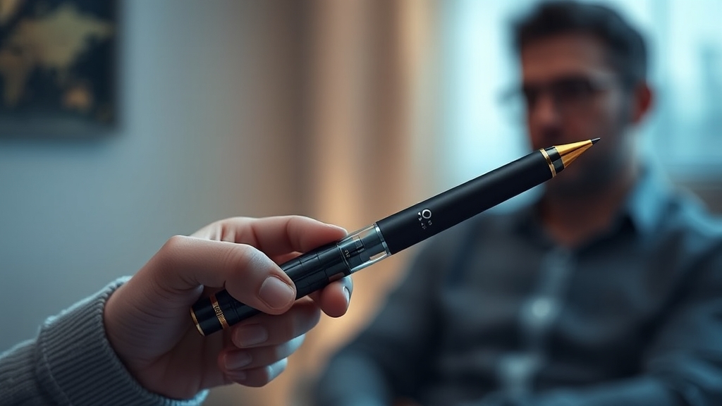 볼펜형 녹음기: 휴대성과 편리성 (realistic 스타일)