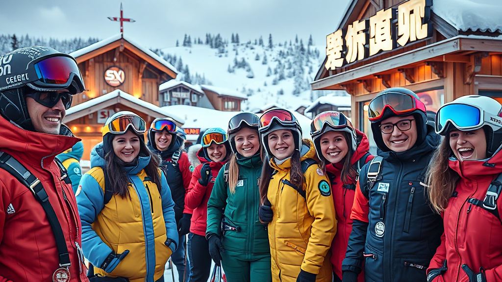 무주 스키장 주변 렌탈샵 비교 (realistic 스타일)