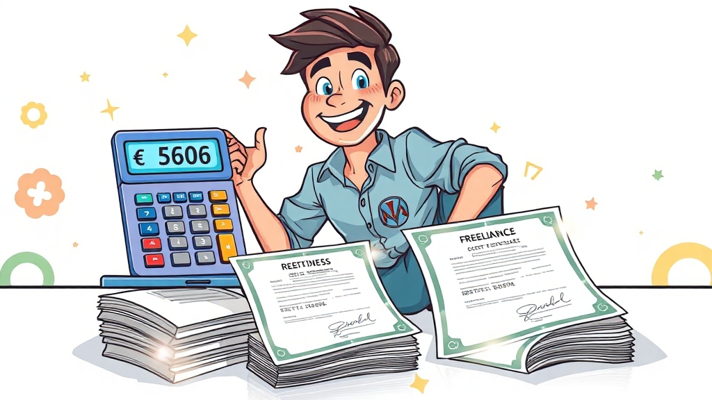 세금 줄이는 핵심, 경비 처리 (cartoon 스타일)