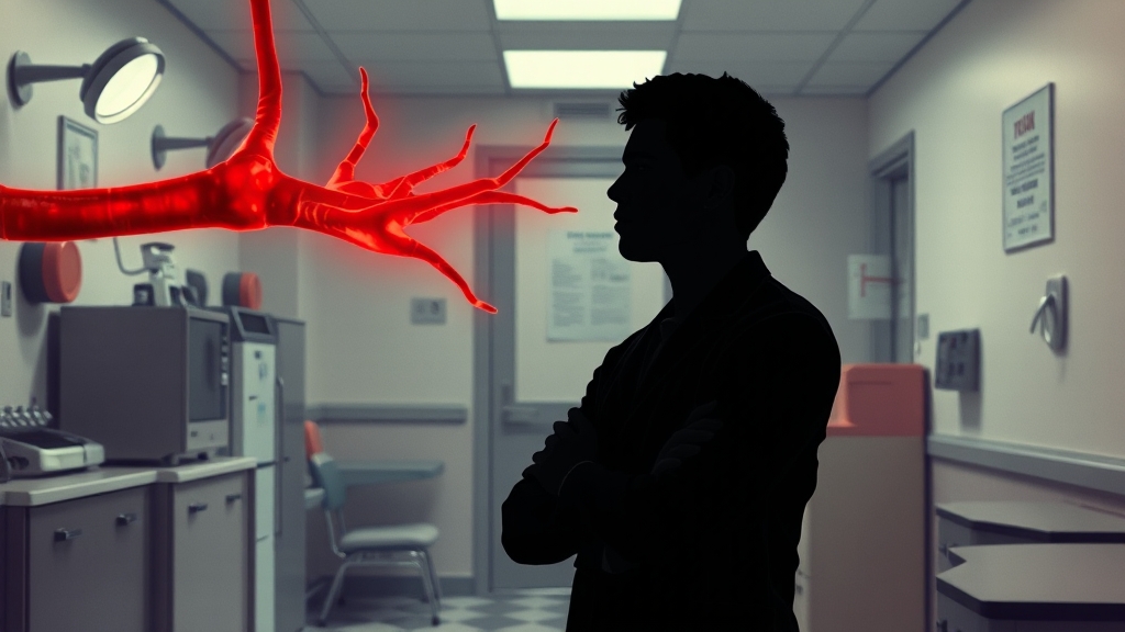 대상포진 후 신경통: 고통스러운 후유증 (illustration 스타일)